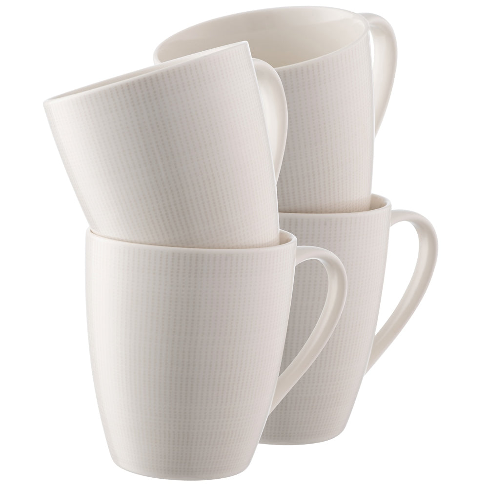 Aynsley Spots and Dots Mug Set of 4 - Warm Grey