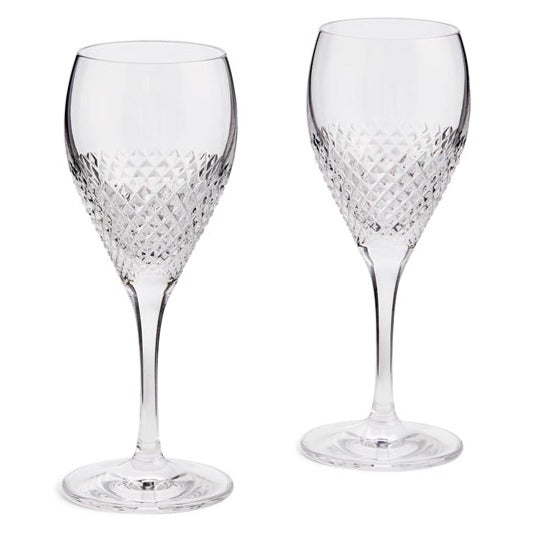 Wedgwood Vera Wang Diamond Mosaic Wine Glass Pair