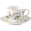 Wedgwood Wild Strawberry Teacup & Saucer Leigh - Set of 2