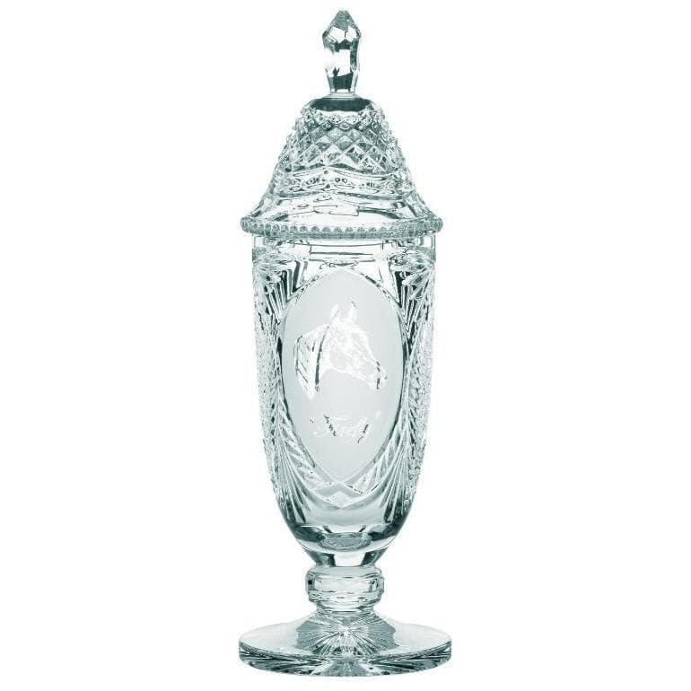 Galway Crystal 17 Inch Sports Trophy & Lid - Engraved: GM1122E