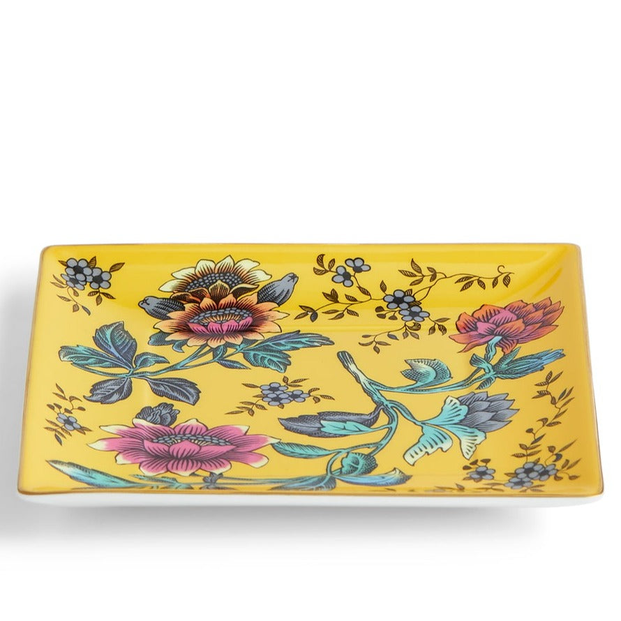 Wedgwood Wonderlust Yellow Tonquin Tray 14.5cm Boxed