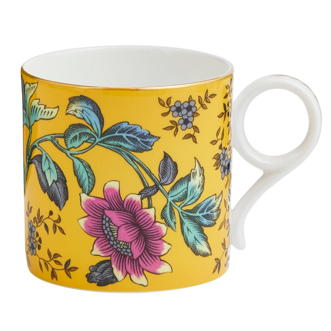 Wedgwood Wonderlust Yellow Tonquin Mug Large Boxed