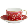 Wedgwood Wonderlust Teacup & Saucer straight, Set of 4