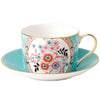 Wedgwood Wonderlust Teacup & Saucer straight, Set of 4