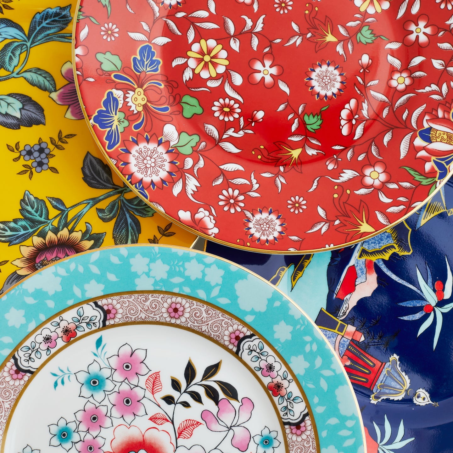 Wedgwood Wonderlust Plates 20cm Set of 4 Mixed