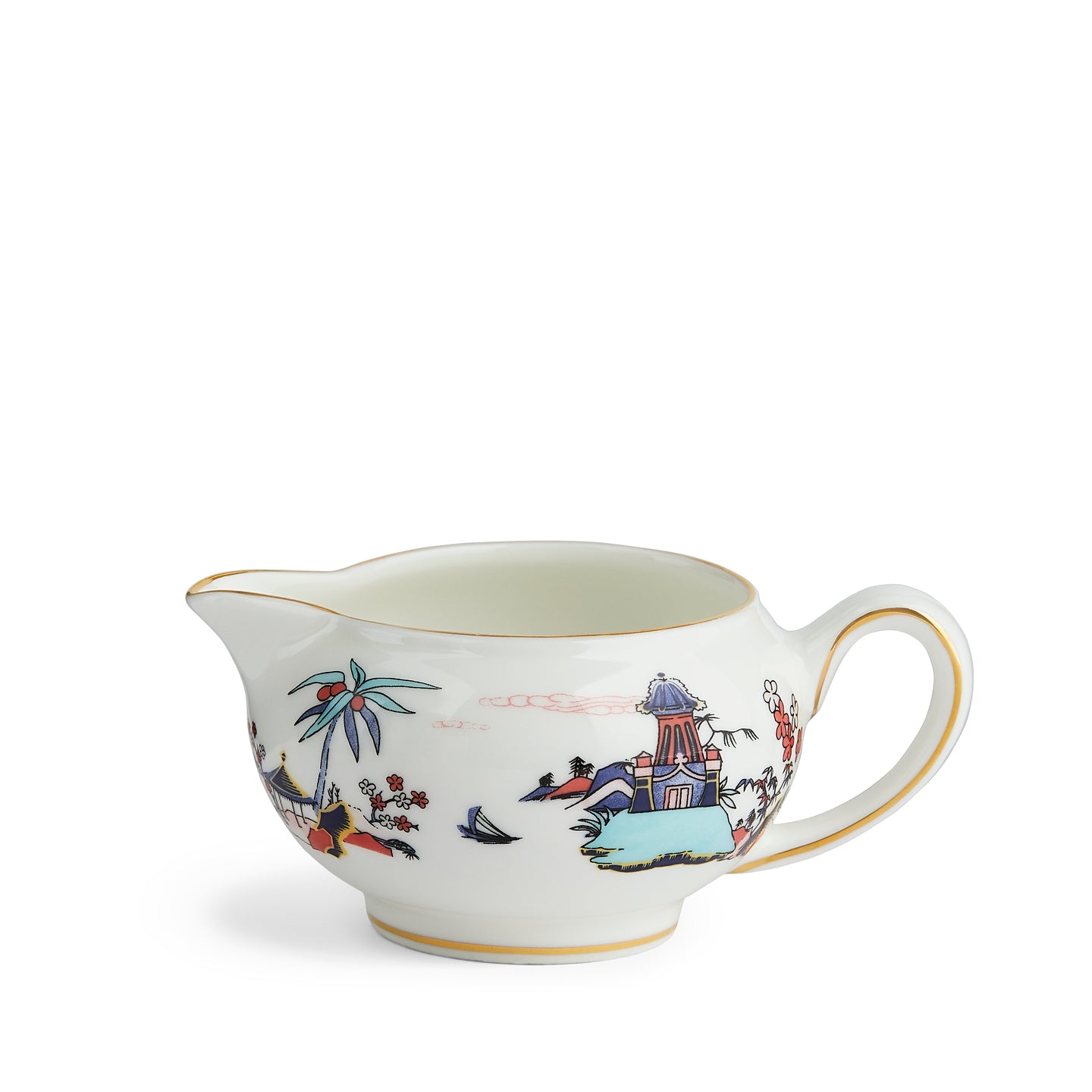 Wedgwood Wonderlust Blue Pagoda Teapot, Sugar & Cream Set