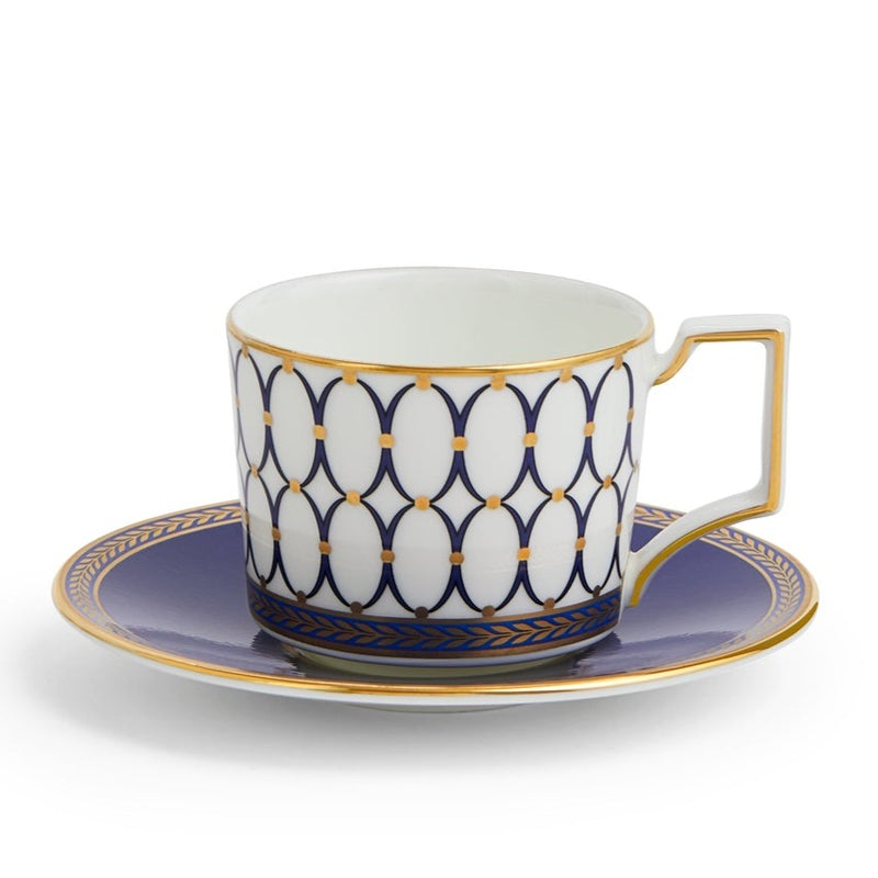 Wedgwood Renaissance Gold Coffee Cup & Saucer Set of 2