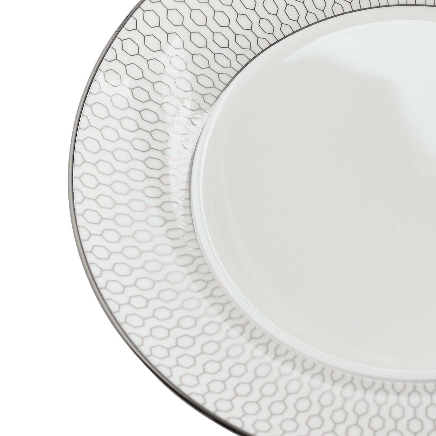 Wedgwood Gio Platinum Side Plate 17cm - Set of 4