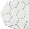Wedgwood Gio Platinum Octagonal White Plate 23cm