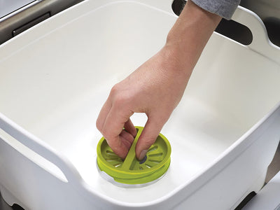 Joseph Joseph Wash and Drain Washing Up Bowl - White / Green 85055
