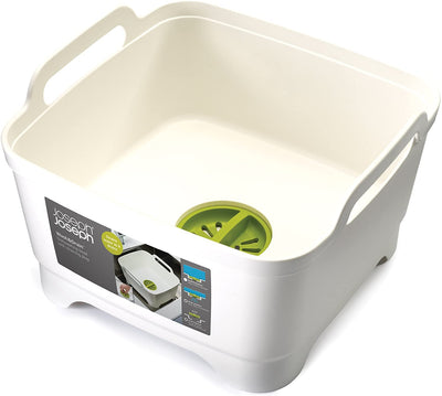 Joseph Joseph Wash and Drain Washing Up Bowl - White / Green 85055