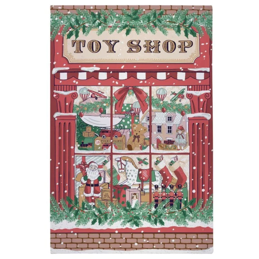 Ulster Weavers Christmas Cotton Tea Towel - Toyshop Red