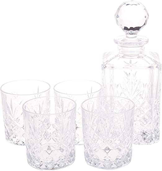 Galway Crystal Renmore Square Decanter set