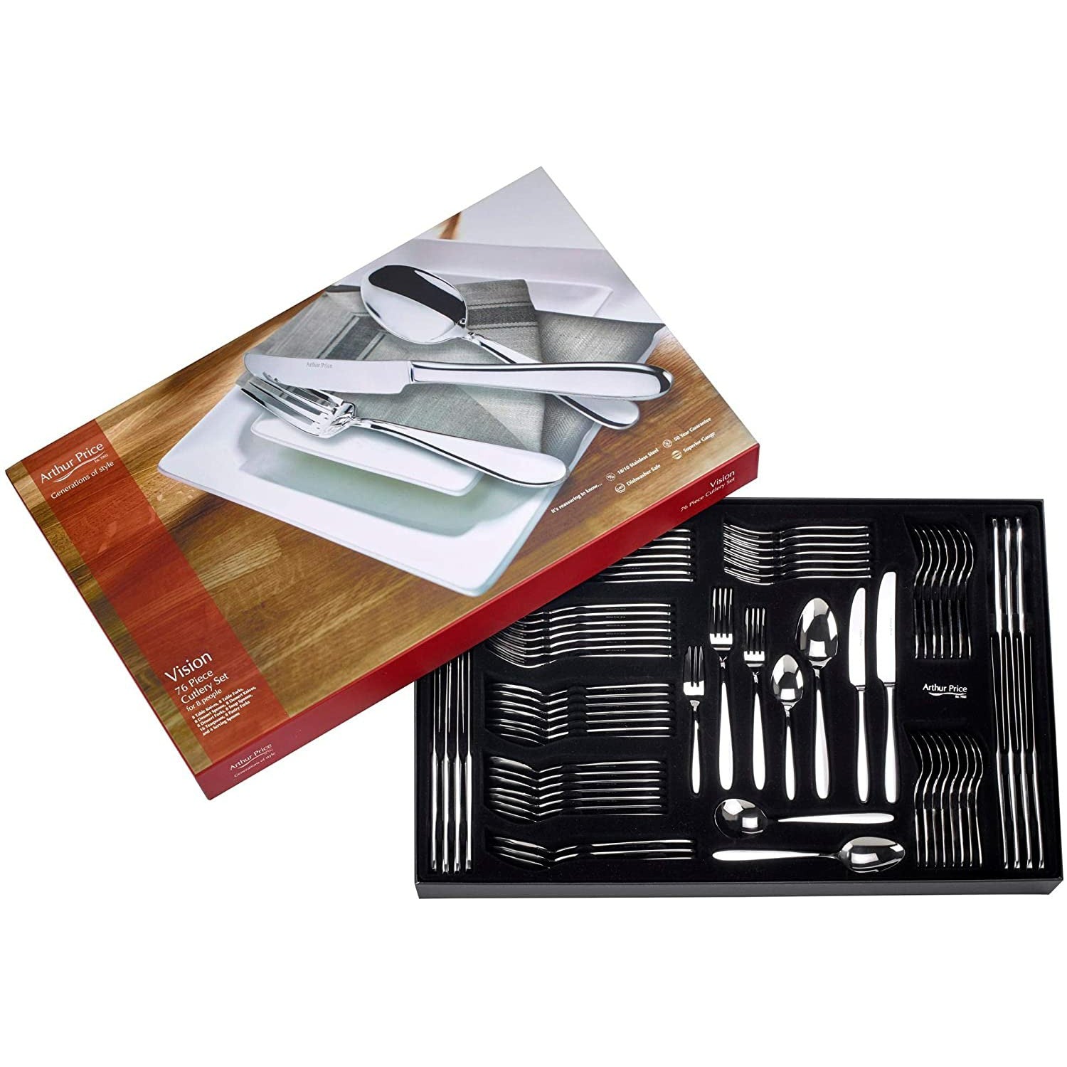 Arthur Price Vision 76 Piece Cutlery Set