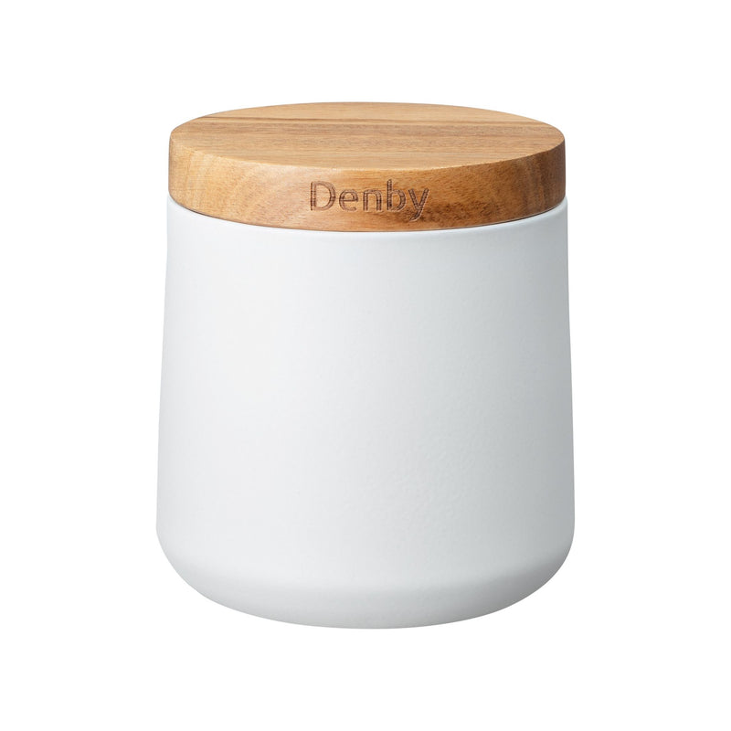 Denby Set of 3 White Storage Canisters