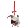 Tipperary Crystal Sparkle Santa with List Christmas Decoration