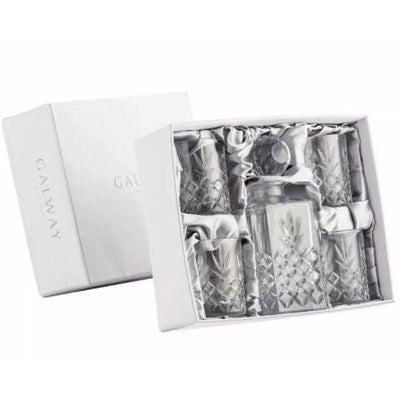Galway Crystal Renmore Square Decanter set
