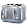 De'Longhi Luminosa 4-Slice Toaster Grey & Blue -  CTL4003GY