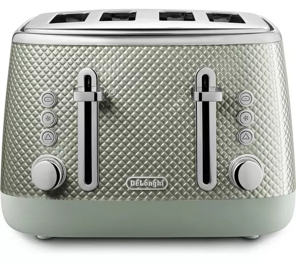 Best Buy: DeLonghi 4-Slice Wide Slot Toaster Stainless-Steel CTH4003