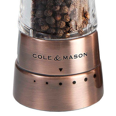 Cole & Mason Derwent Gourmet Copper 190mm Salt and Pepper Mill Gift Set