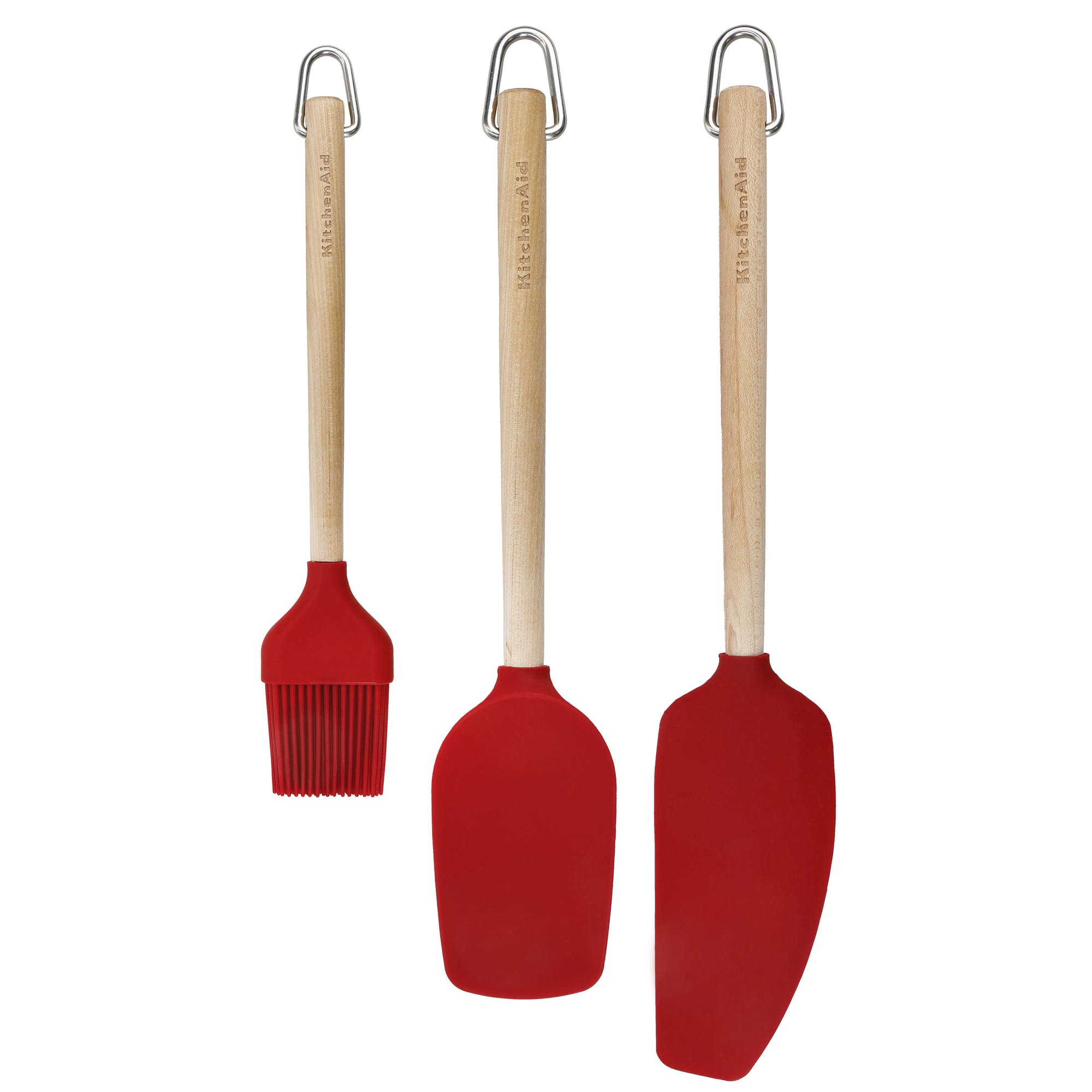 KitchenAid 3 piece Spatula Set Birch KQR751OHE