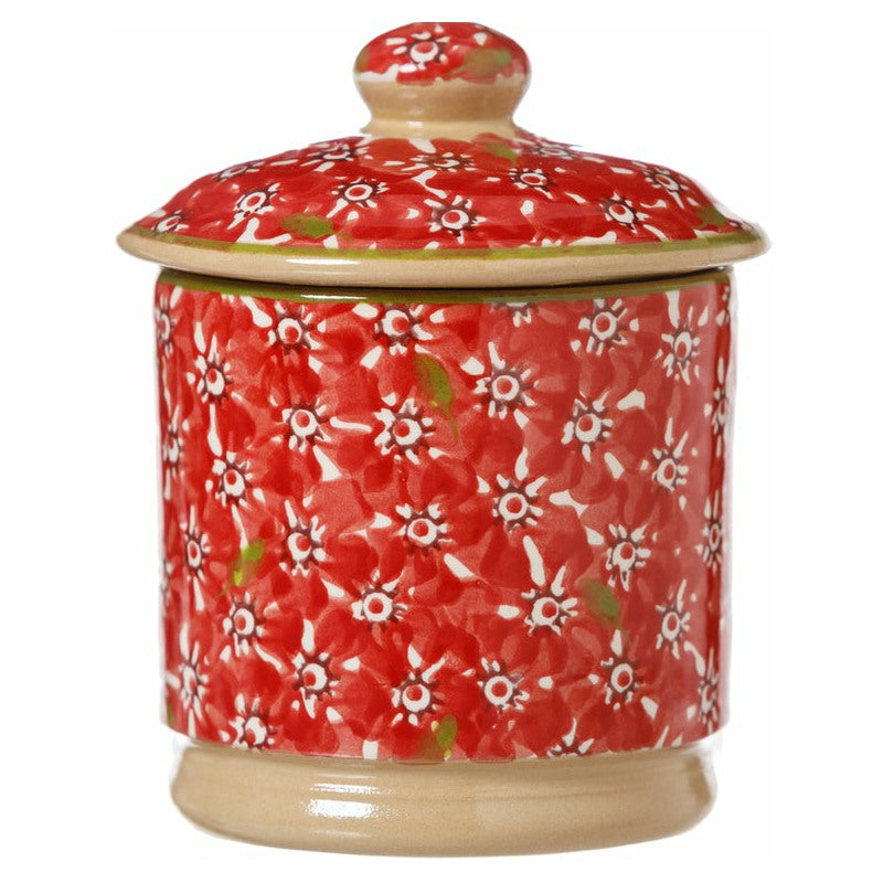 Nicholas Mosse Lawn Red - Lidded Sugar Bowl