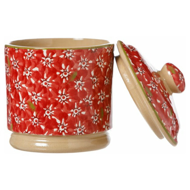 Nicholas Mosse Lawn Red - Lidded Sugar Bowl