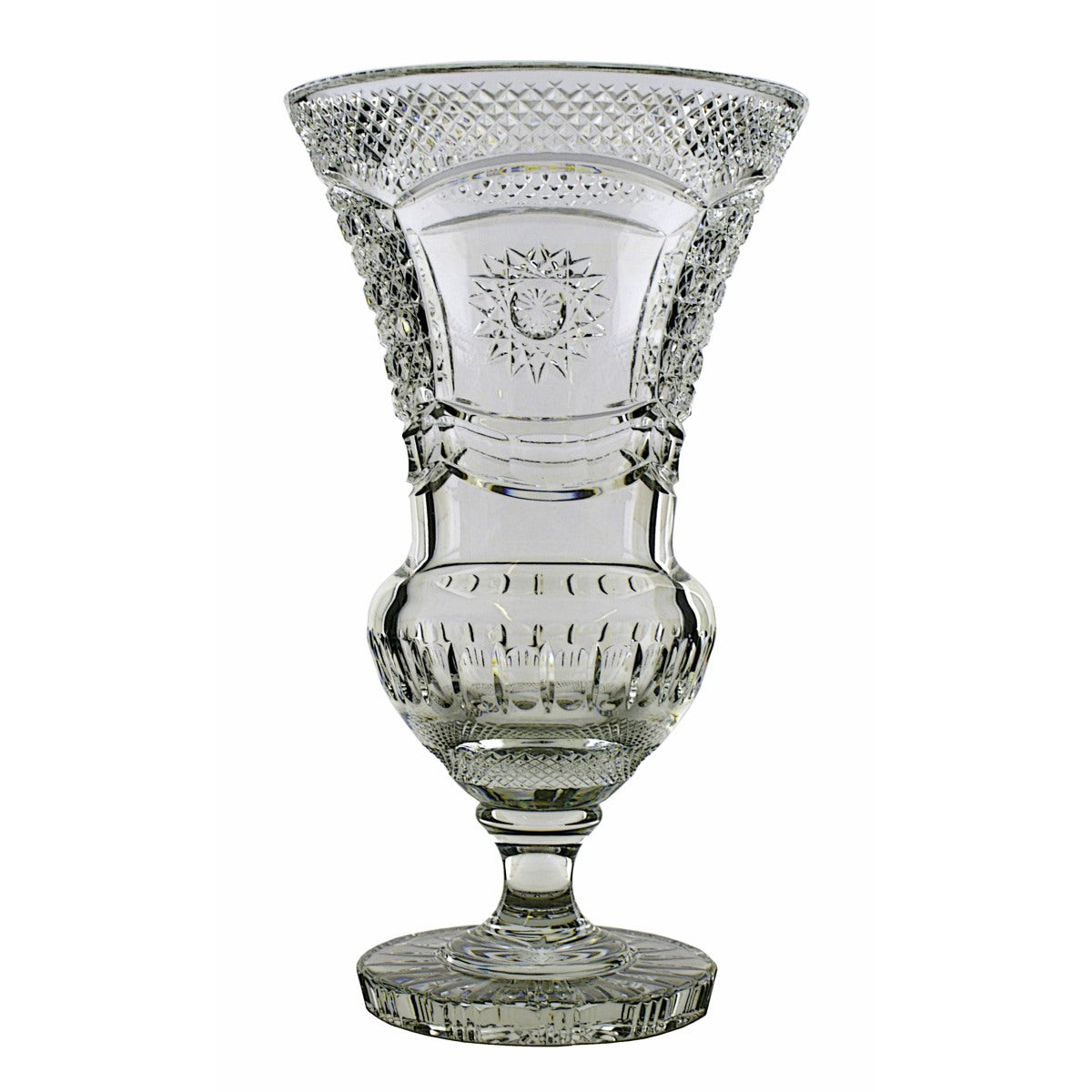 Galway Crystal 12 Inch Footed Centre Piece - Engraved: GM1115E