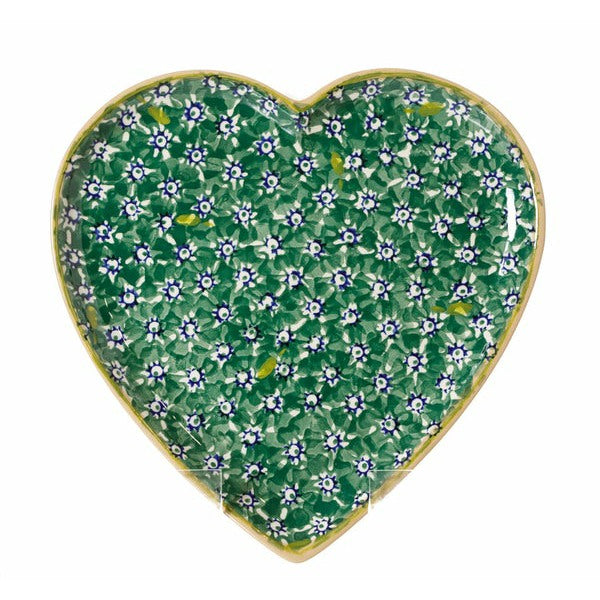 Nicholas Mosse - Lawn Green - Medium Heart Plate
