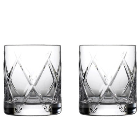 Waterford Crystal Olann Double Old Fashioned Tumbler Pair