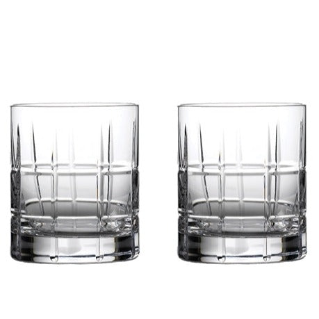 Waterford Crystal Cluin Double Old Fashioned Tumbler Pair