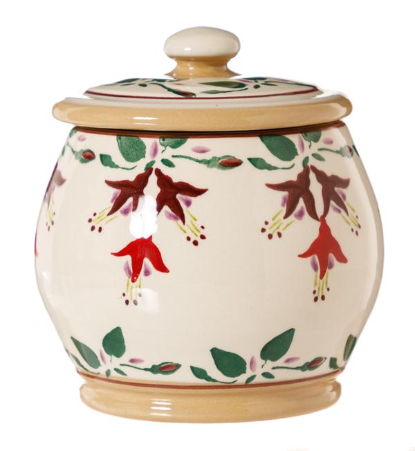 Nicholas Mosse Fuchsia - Small Round Lidded Jar
