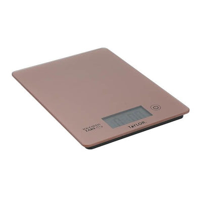 Taylor Pro Touchless Tare Rose Gold Digital Dual Kitchen Scales 5Kg (11lbs / 5 litres ) TYPSCALE5TTRGLD