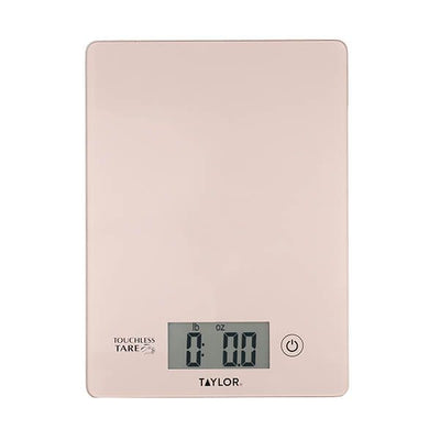 Taylor Pro Touchless Tare Rose Gold Digital Dual Kitchen Scales 5Kg (11lbs / 5 litres ) TYPSCALE5TTRGLD