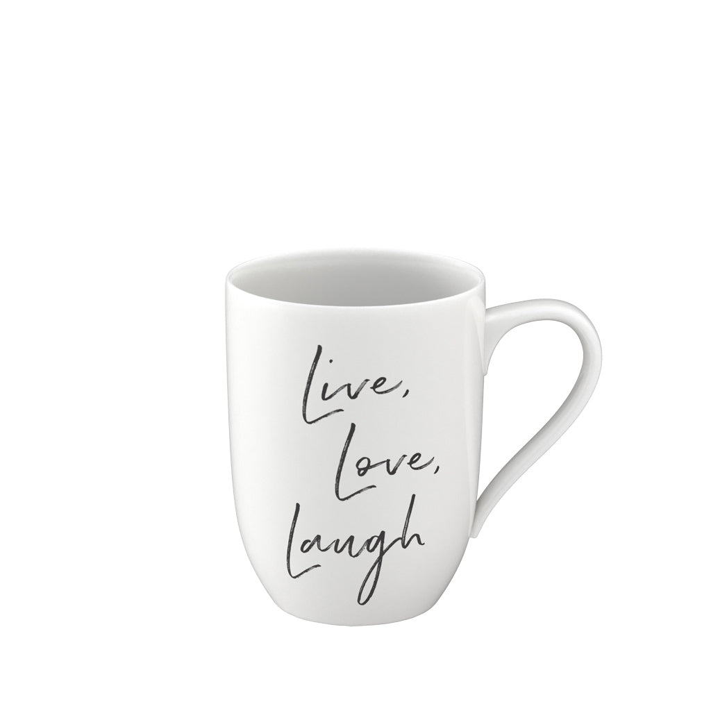 Villeroy and Boch Statement Mug Live, Love, Laugh