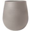 Villeroy and Boch Manufacture Collier Taupe Vase Carré Large