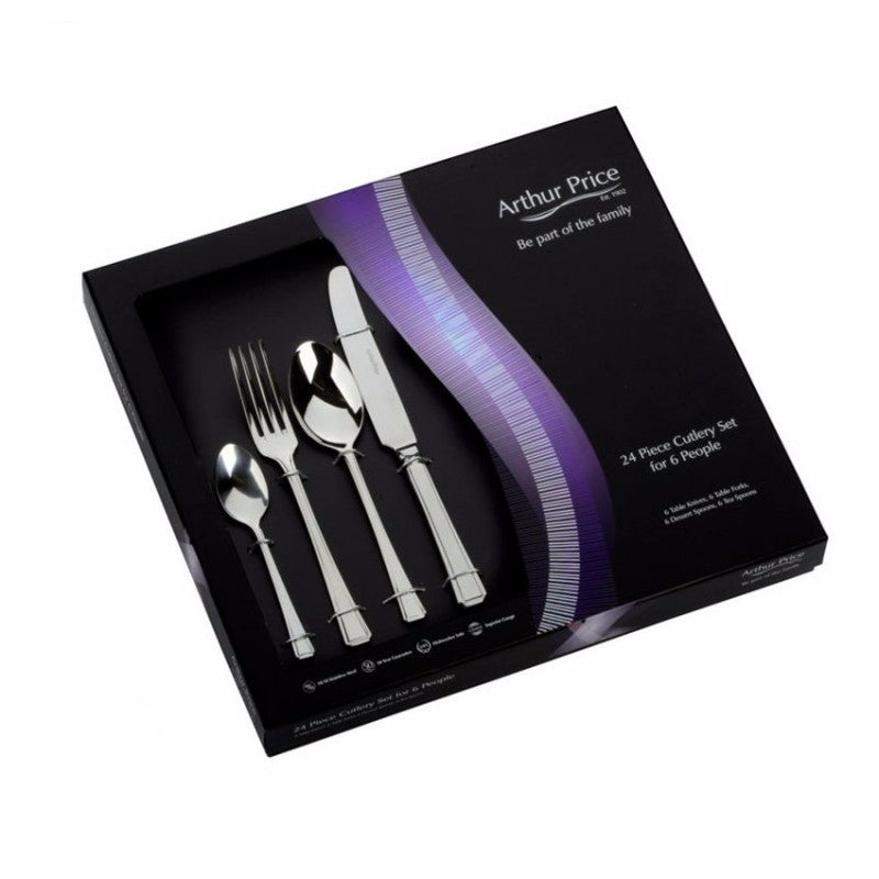 Arthur Price Classic Harley 24 Piece Cutlery Gift Box Set ZHIS2412