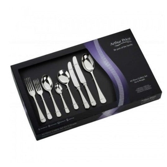 Arthur Price Classic Rattail 44 Piece Cutlery Gift Box Set ZRIS4411