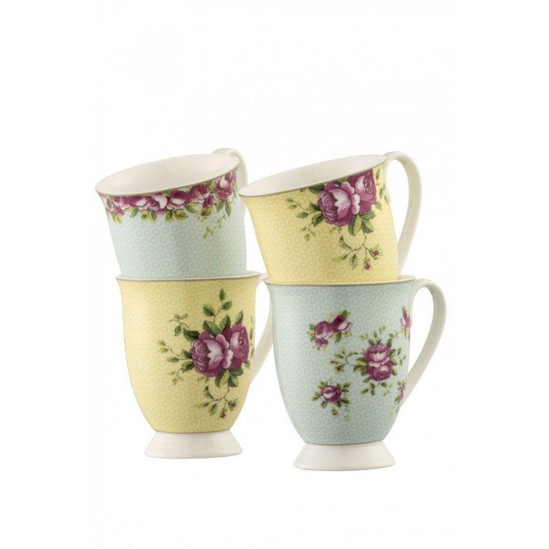 Aynsley Archive Rose Mug set of 4