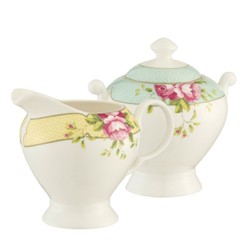 Aynsley Archive Rose Sugar and Cream set