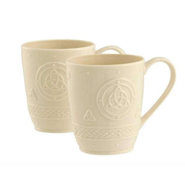 Belleek Celtic Mugs set of 2