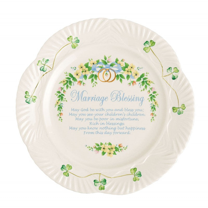 Belleek Classic Marriage Blessing Plate