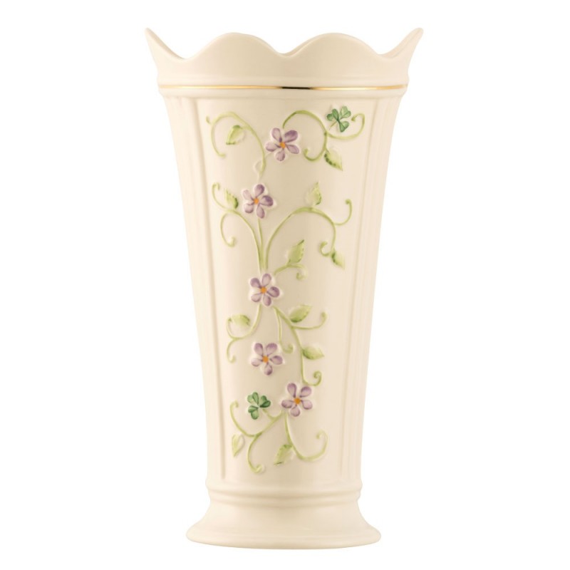 Belleek Irish Flax 9.5" Vase