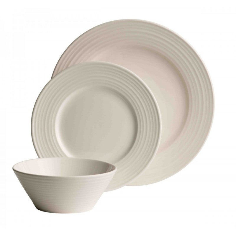 Belleek Living Ripple 12 Piece Dinner Set