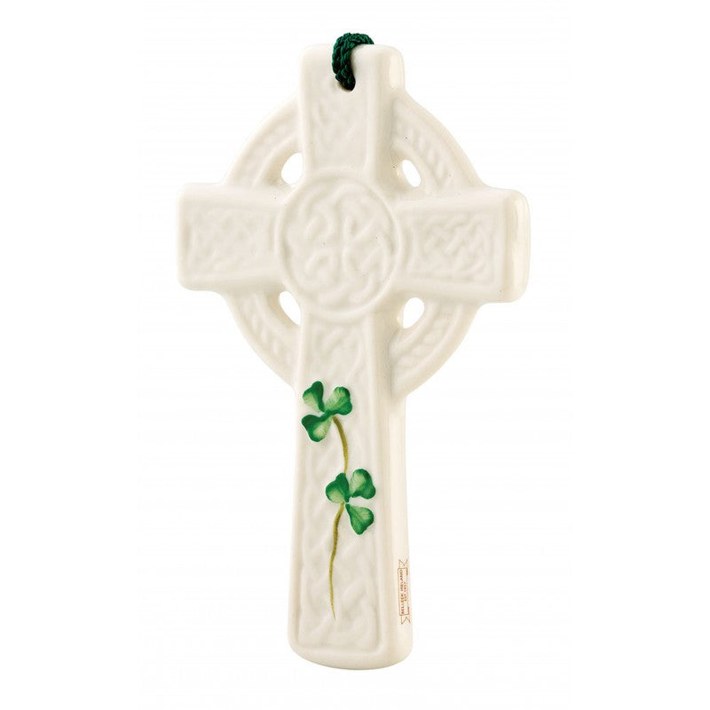 Belleek St. Keiran's Celtic Cross Ornament