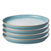Denby Azure Haze Set of 4 Coupe Dinner Plate