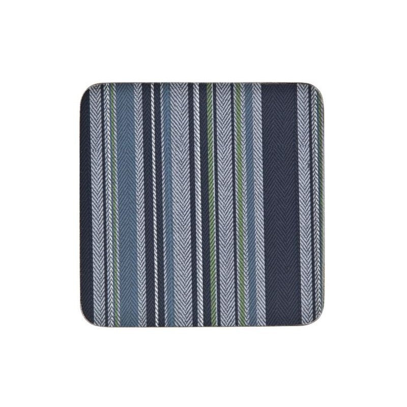 Denby Black Stripe Coasters Set of 6