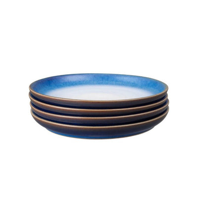 Denby Blue Haze Medium Coupe Plate 21cm Set of 4