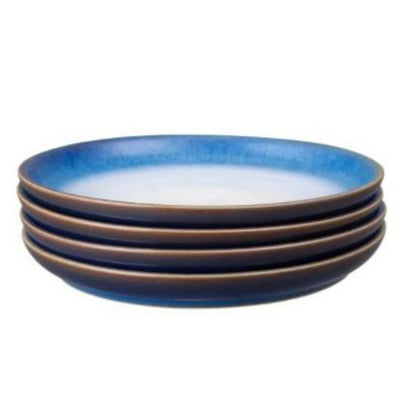 Denby Blue Haze Small Coupe Plate 17cm Set of 4