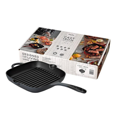 Denby Halo Cast Iron 25cm Griddle Pan